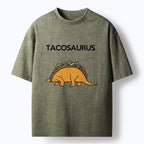 Kyoto-Lion Funny Tacosaurus Washed T-Shirt