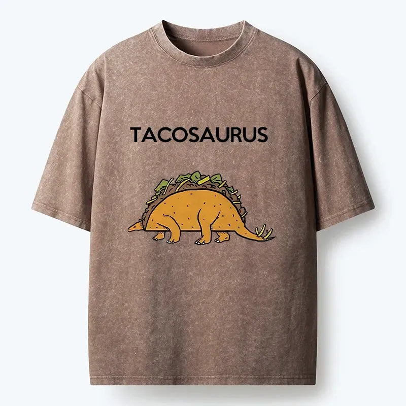 Kyoto-Lion Funny Tacosaurus Washed T-Shirt