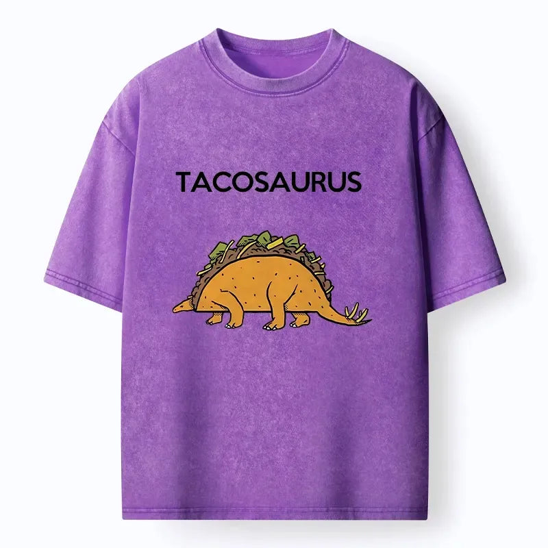 Kyoto-Lion Funny Tacosaurus Washed T-Shirt
