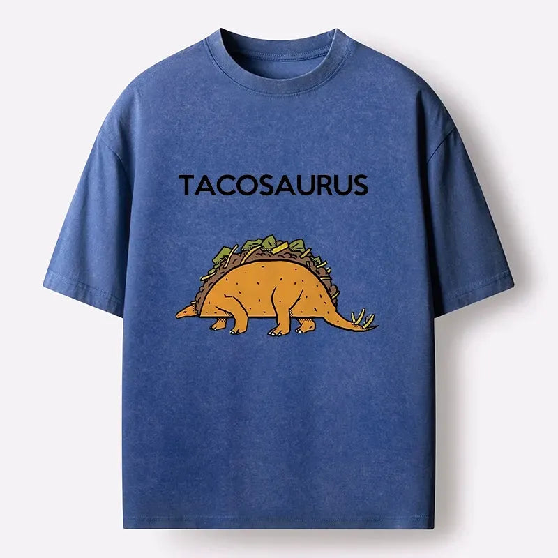 Kyoto-Lion Funny Tacosaurus Washed T-Shirt