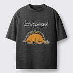 Kyoto-Lion Funny Tacosaurus Washed T-Shirt