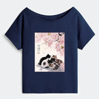 Kyoto Lion Sakura Garden Shirt for Vacation
