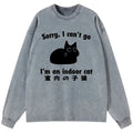 Kyoto-Lion Indoor Kitten Washed Long Sleeve T-Shirt