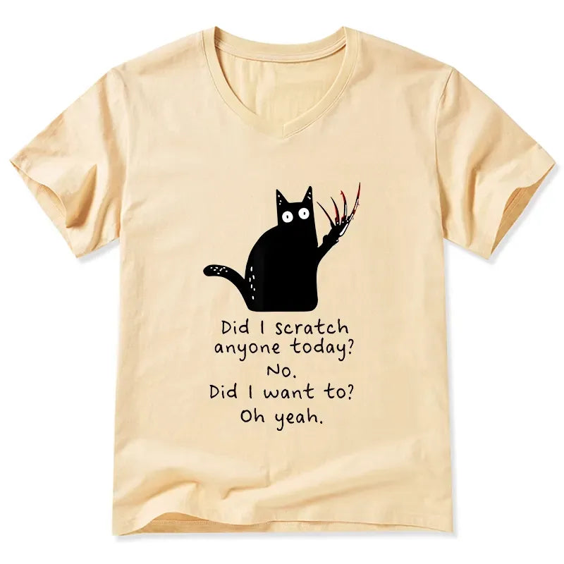 Kyoto-Lion Cats With Sharp Claws V-Neck Classic T-Shirt