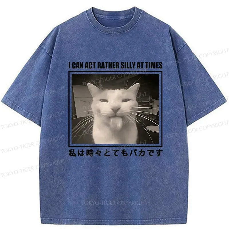 Washed Japanese Lion T-Shirt for Everyday Wear