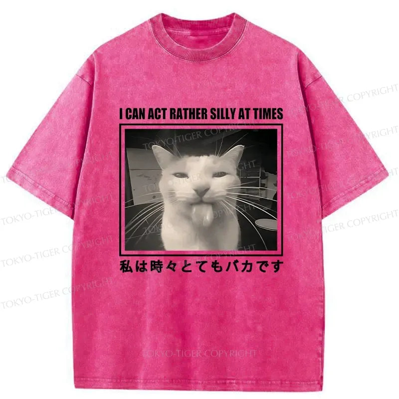 Washed Japanese Lion T-Shirt for Everyday Wear