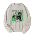 Kyoto-Lion Cold And Heartless Snake Washed Sweatshirt
