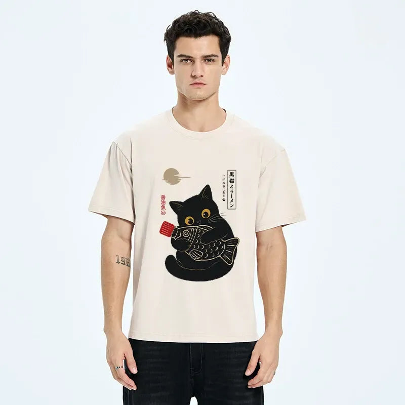 Washed Cat Tee Gift Idea