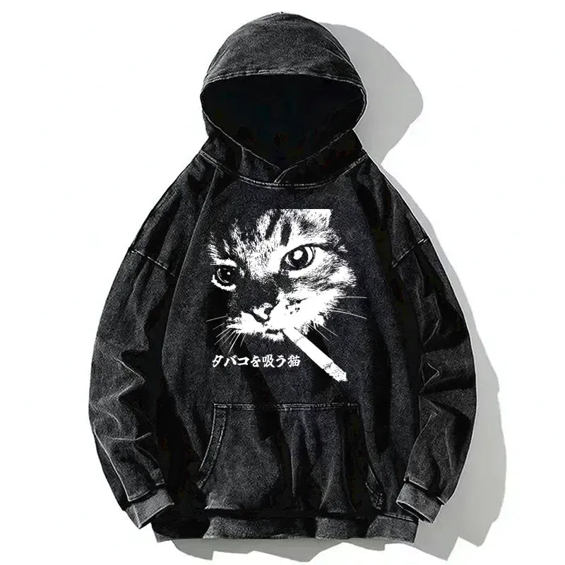 unisex cat hoodie for casual vacation