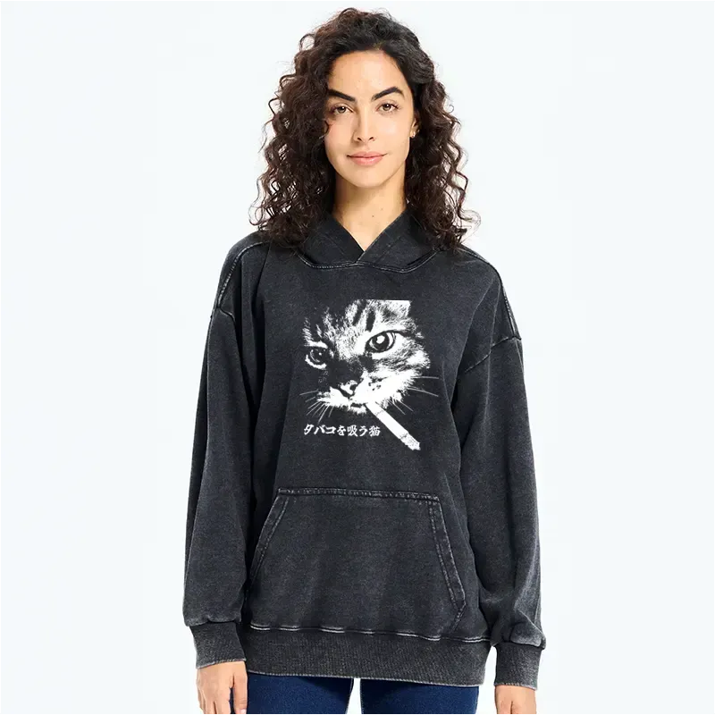 unisex cat hoodie for casual vacation