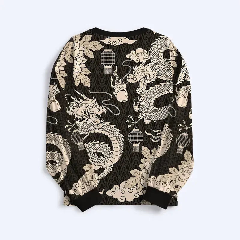 Japanese dragon family pajama gift idea