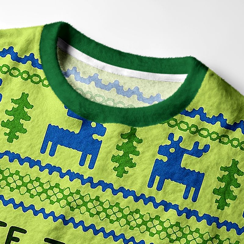 Kyoto-Lion Capybara Is Ready To Do Something Bad Fuzzy Christmas Ugly Sweatshirt