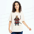 Kyoto-Lion Capybara Samurai Washed T-Shirt