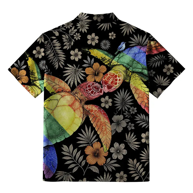 Traditional Japanese Turtle Shirt for Summer
