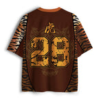 Japanese Tiger Ramen Mesh Jersey for Daily Wear