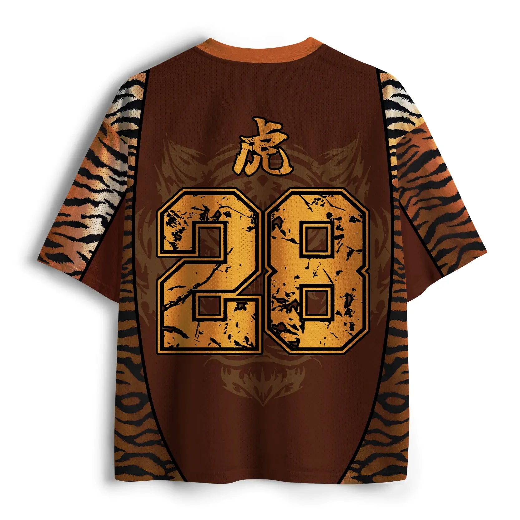 Japanese Tiger Ramen Mesh Jersey for Daily Wear