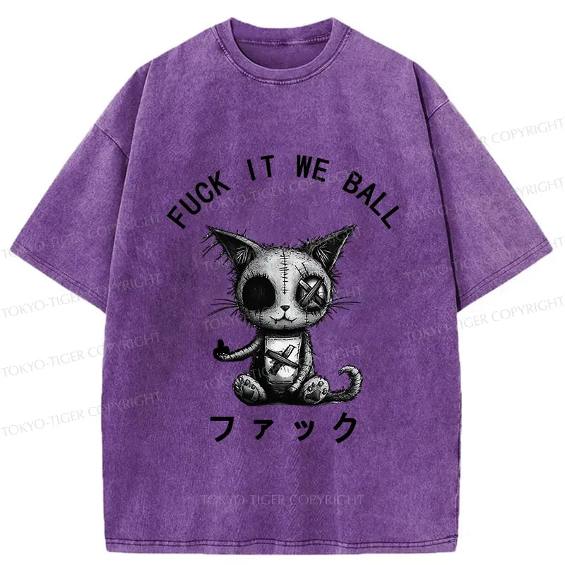 Unisex cotton t-shirt with Japanese lion design