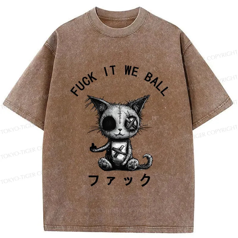 Unisex cotton t-shirt with Japanese lion design