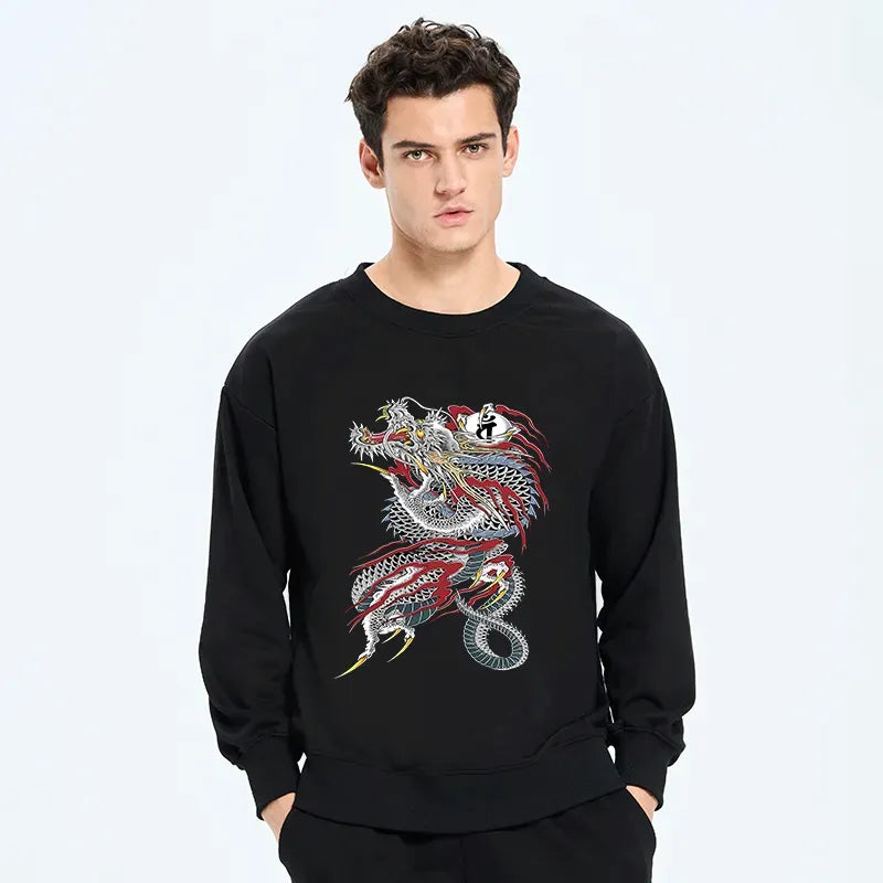 Vintage ukiyo-e sweatshirt daily wear