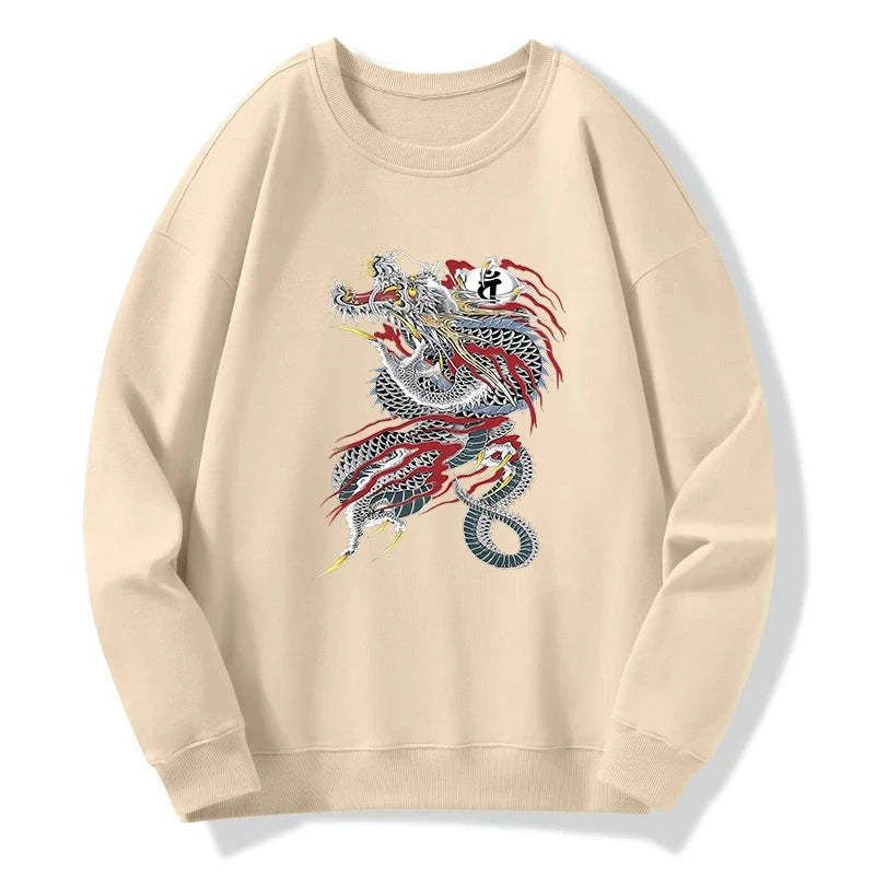 Vintage ukiyo-e sweatshirt daily wear