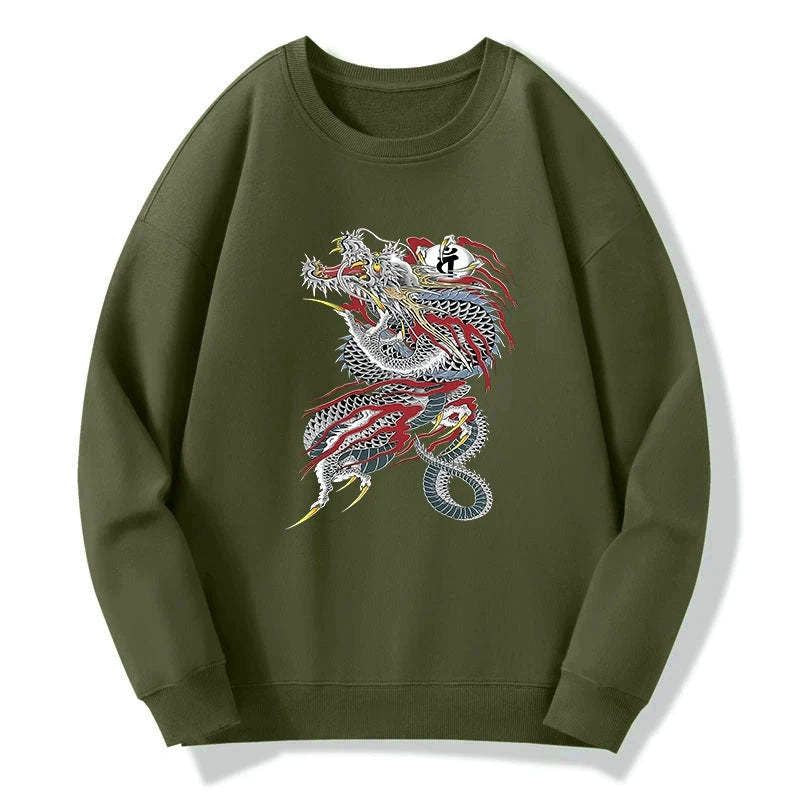 Vintage ukiyo-e sweatshirt daily wear