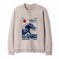 Kyoto-Lion Hokkaido Wave Japan Washed Terry Sweatshirt