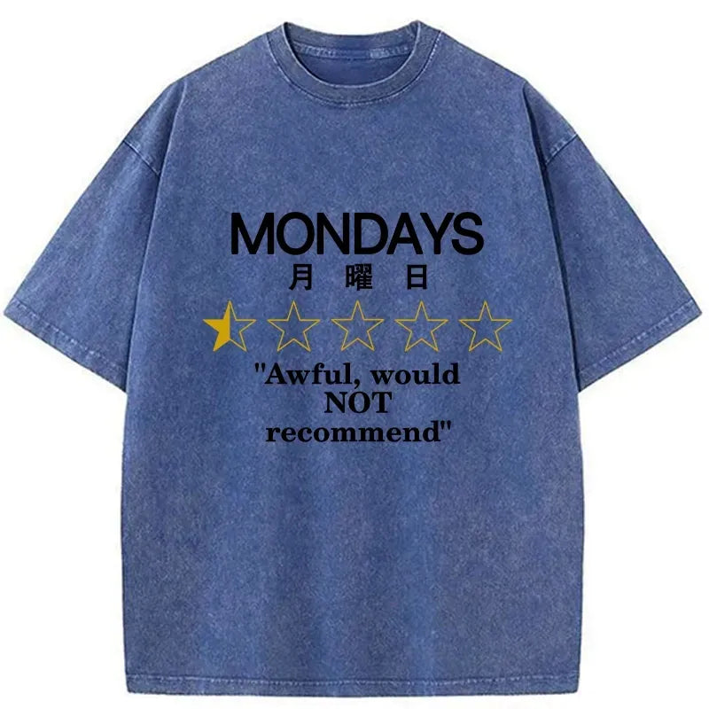 Kyoto-Lion Not Recommended On Mondays Washed T-Shirt