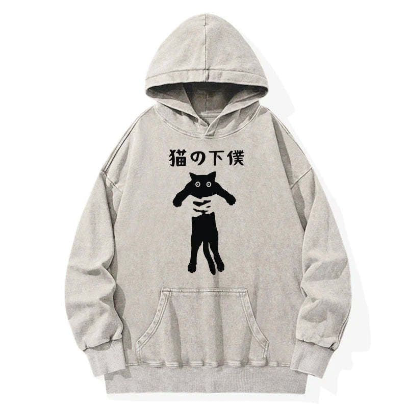 vintage washed japanese hoodie for summer