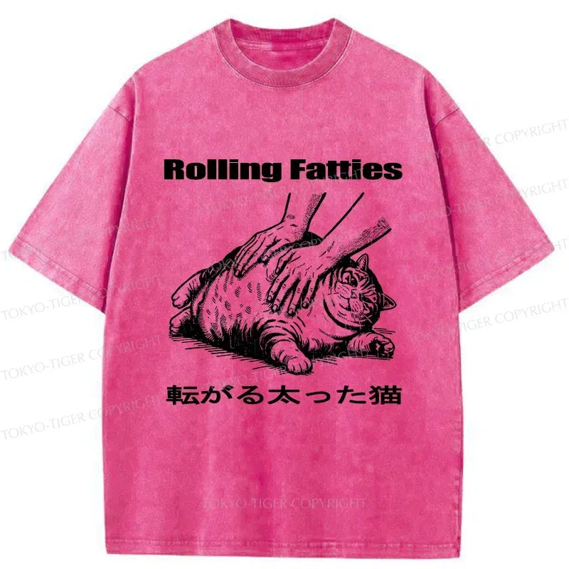 Kyoto-Lion Fat Cat Washed T-Shirt