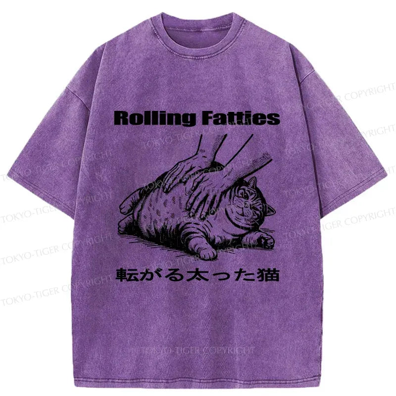 Kyoto-Lion Fat Cat Washed T-Shirt