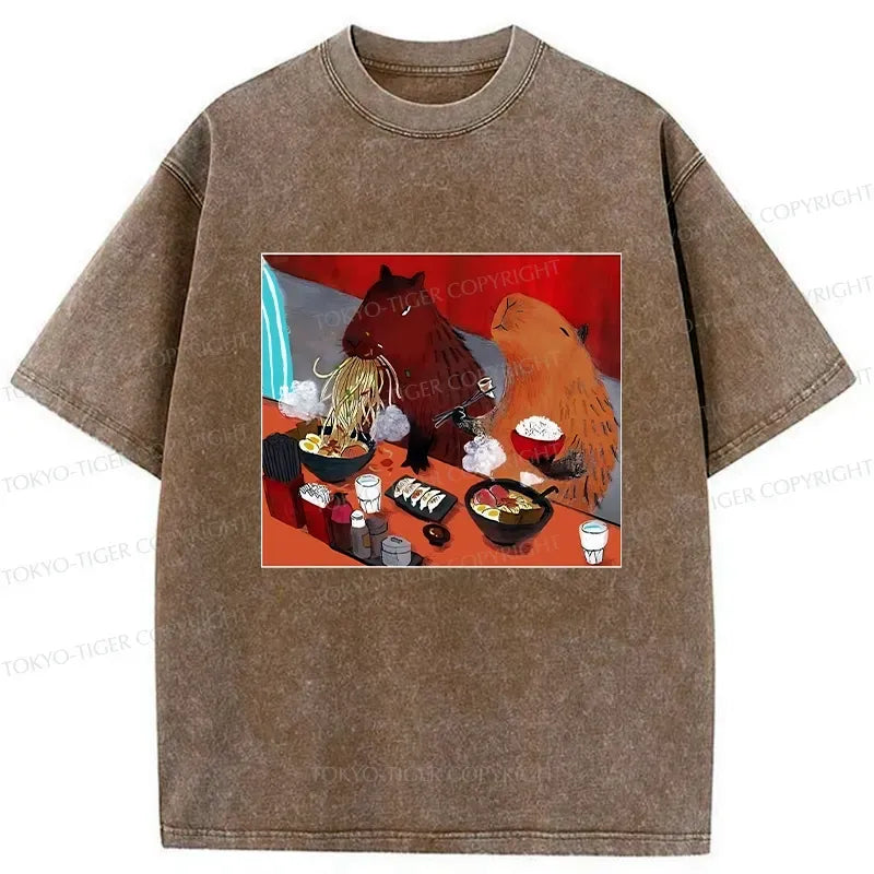 Kyoto Lion Ramen Lovers Capybara Shirt on Sale