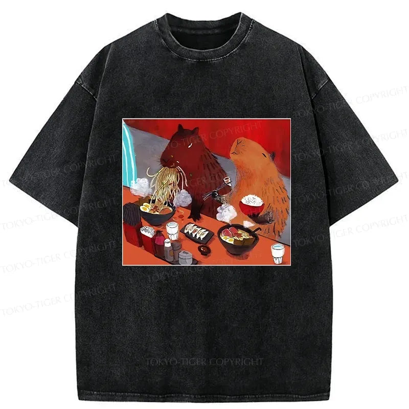 Kyoto Lion Ramen Lovers Capybara Shirt on Sale