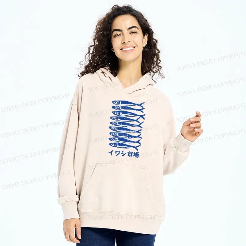 Unisex hoodie with Japanese culture trend