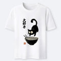 Ukiyo-e Cat Eating Ramen Vintage T-Shirt Gift Idea