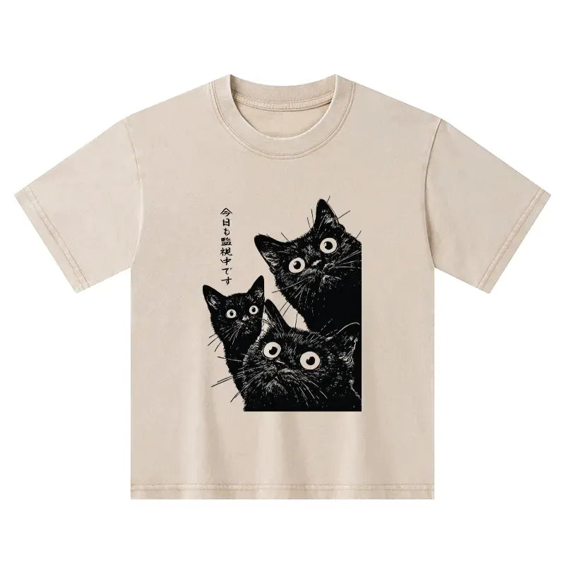 Japanese cat t-shirt for kids