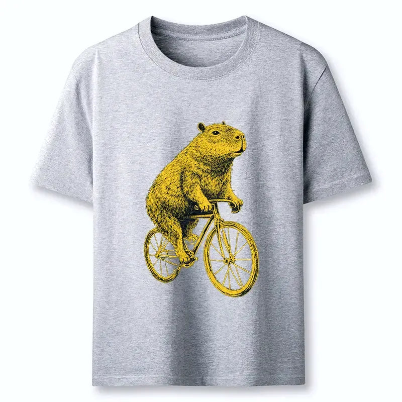 Kyoto-Lion Funny Capybara On A Bike Classic T-Shirt