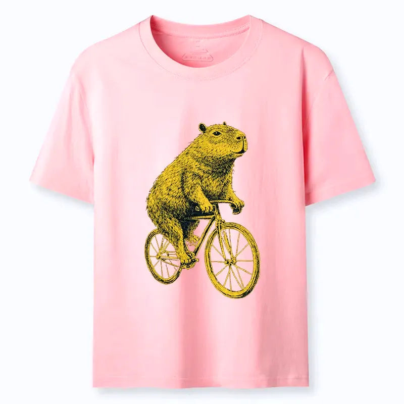 unisex funny capybara shirt for daily wear