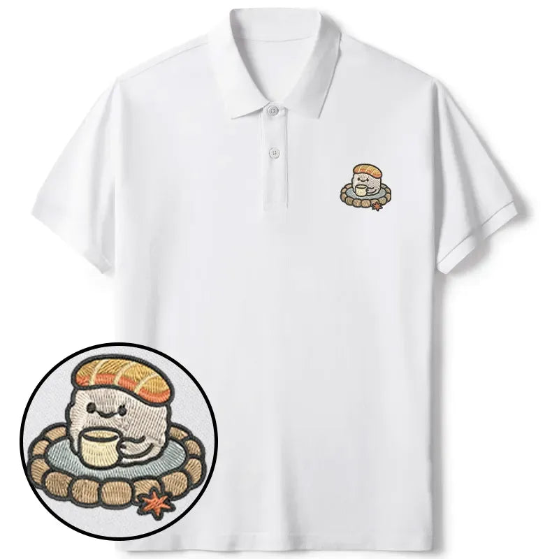 Cute Sushi Polo Shirt for Daily Wear