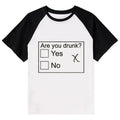 Kyoto-Lion Confused Drunk Graphic Raglan Tee