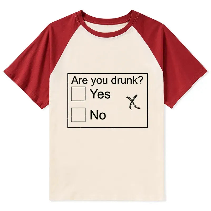 Japanese Vintage Raglan T-shirt for Streetwear