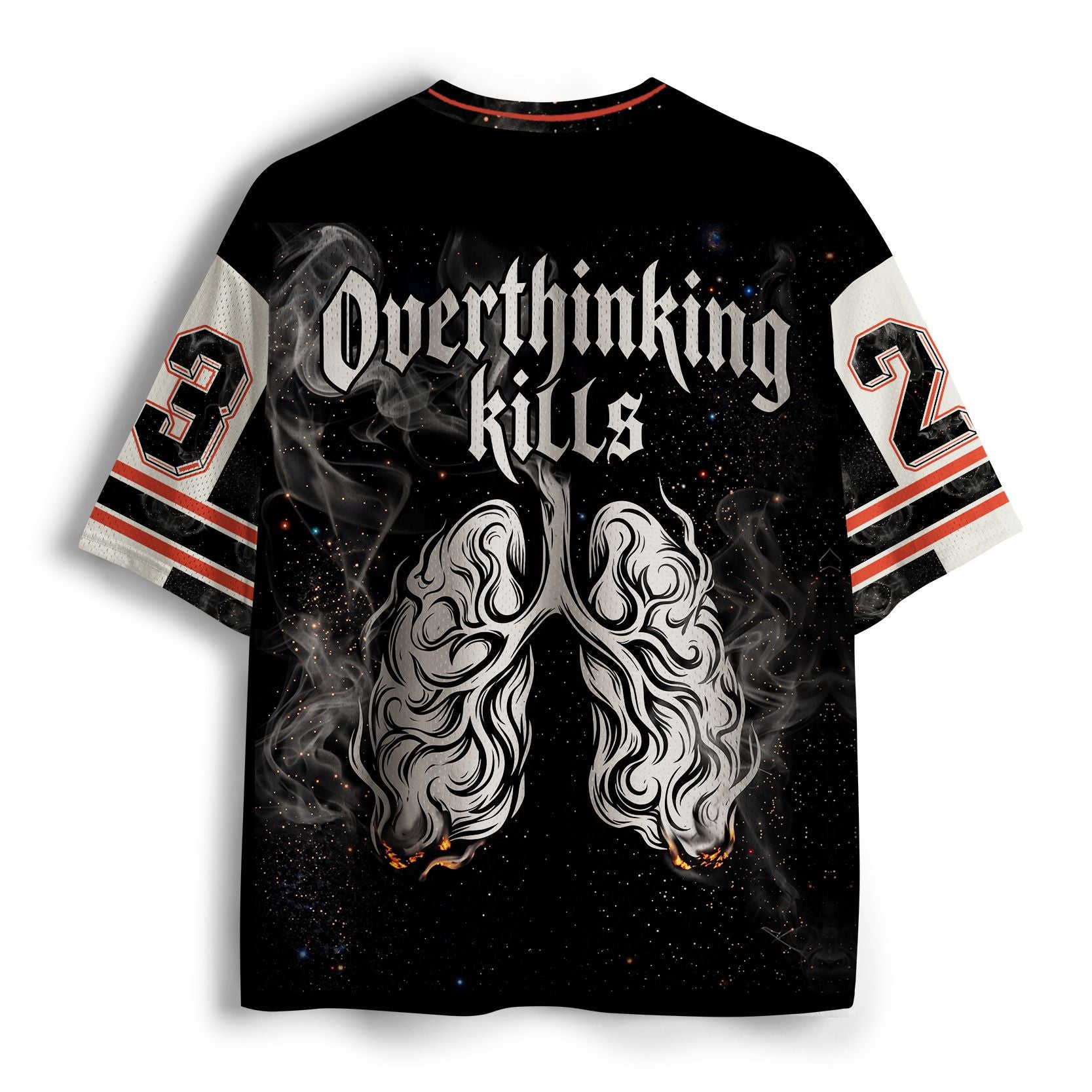 Kyoto-Lion Funny Skeleton: Overthinking Mesh Jersey