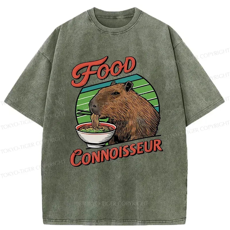 Kyoto-Lion Gourmet Connoisseur Washed T-Shirt