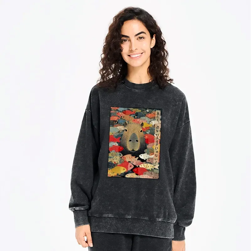 Japanese Unisex Sweatshirt for Streetwear