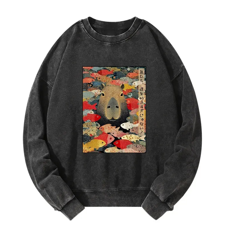 Best Seller Kyoto Lion Washed Sweatshirt