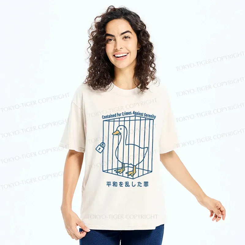 Kyoto-Lion Arrested Criminal Goose Washed T-Shirt