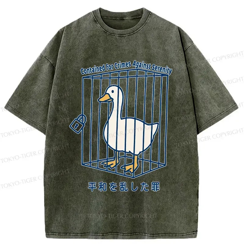 Japanese vintage washed t-shirt for men