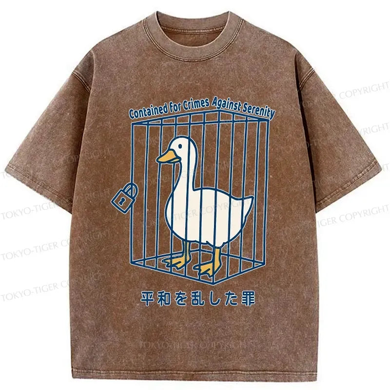 Kyoto lion design casual cotton tee