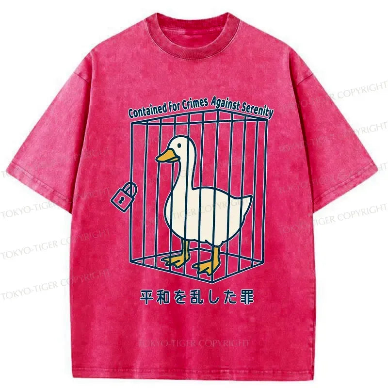 Kyoto lion design casual cotton tee