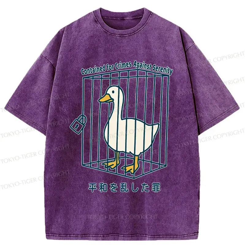 Kyoto lion design casual cotton tee