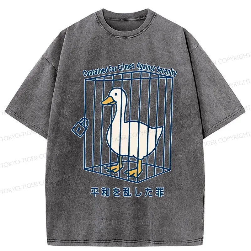 Kyoto-Lion Arrested Criminal Goose Washed T-Shirt